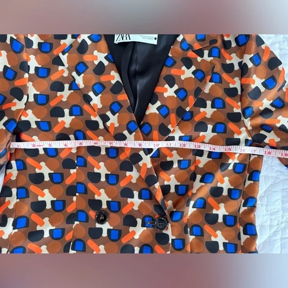 ZARA Multicolor Belted Jacket in XS - Picture 8 of 13
